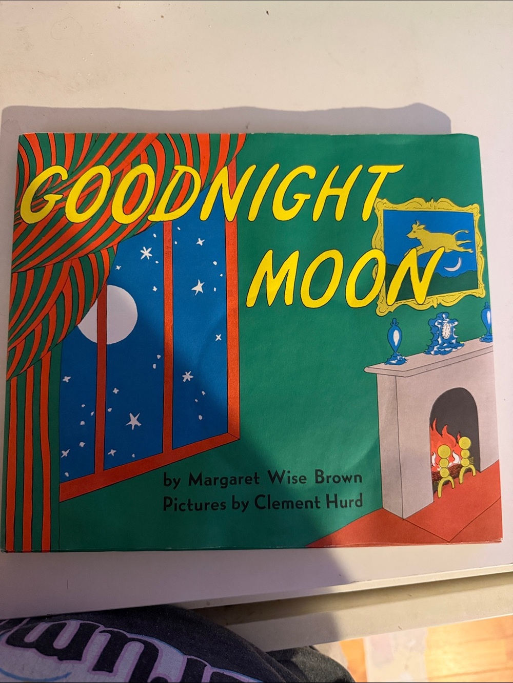 Goodnight Moon by Margaret Wise Brown - Green Cover Picture Book